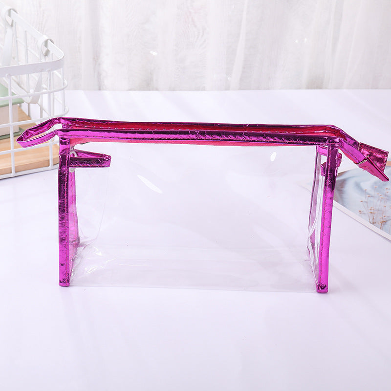 Women's Transparent Hand Fashion Storage Toiletry Cosmetic Bags