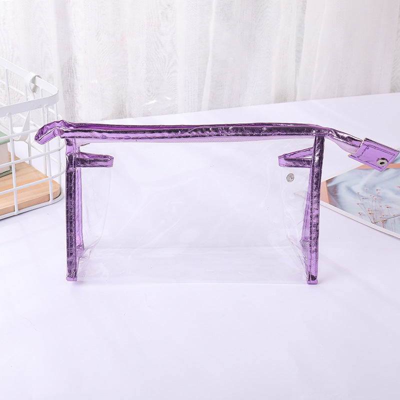 Women's Transparent Hand Fashion Storage Toiletry Cosmetic Bags