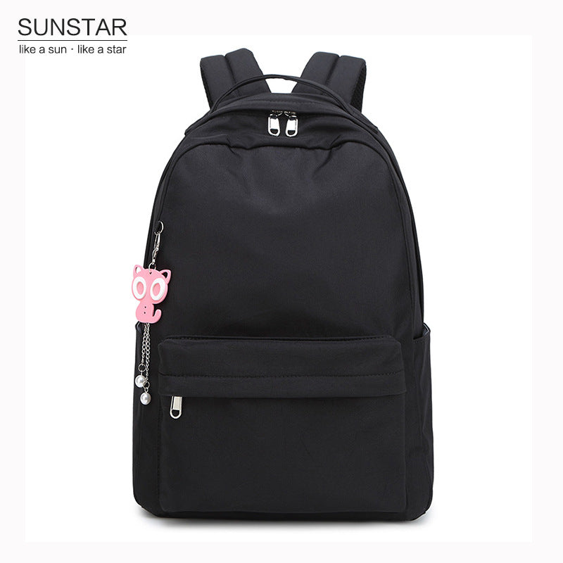 Female Korean College Solid Color Fashion Backpacks