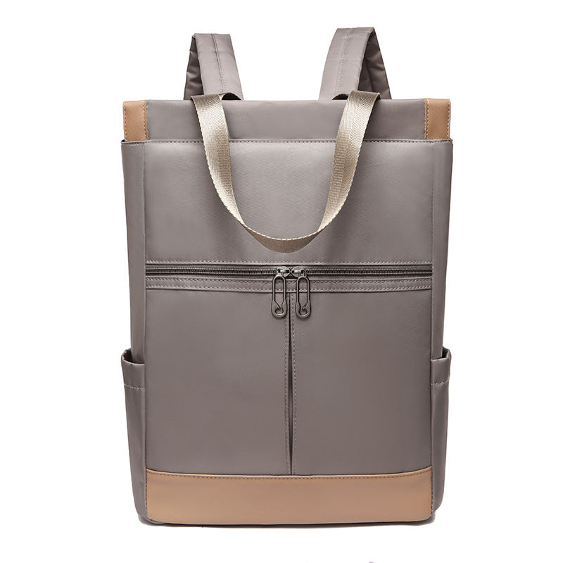 Women's Oxford Cloth Contrast Color Portable Computer Backpacks