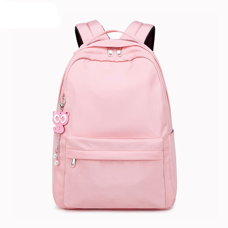 Female Korean College Solid Color Fashion Backpacks