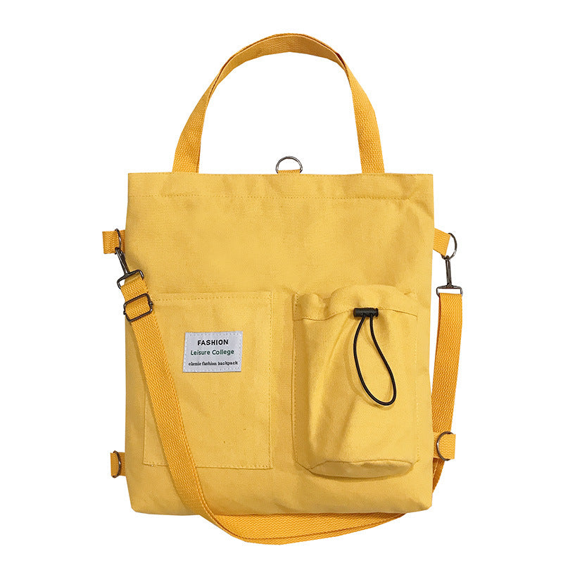 Korean Style Canvas Female Versatile Solid Bags