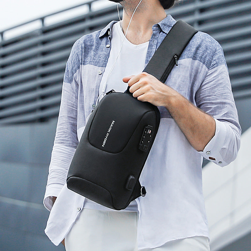 Men's Marco Rechargeable Oxford Cloth Business Commute Shoulder Bags