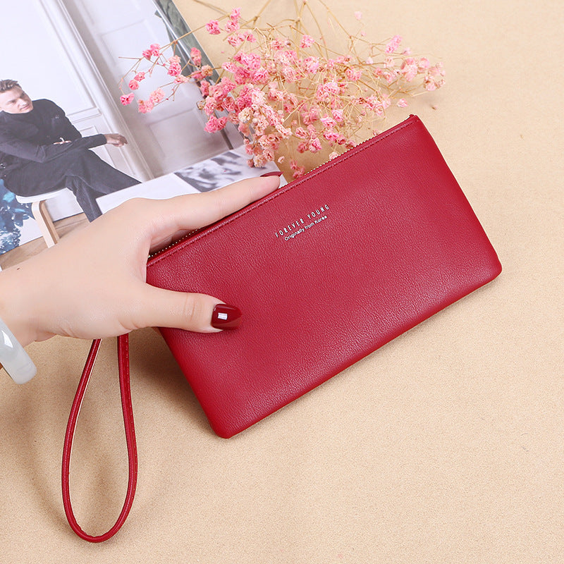Women's Korean Style Zipper Long Large Capacity Ladies Wallet