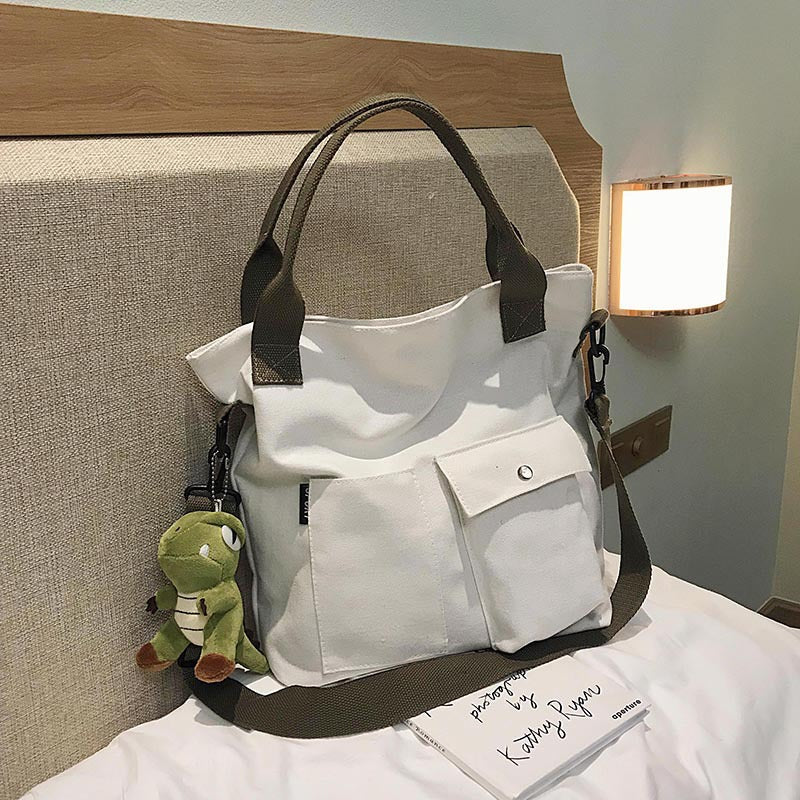 Women's Big Class Solid Color Hand-held Handbags
