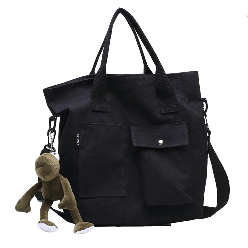 Women's Big Class Solid Color Hand-held Handbags