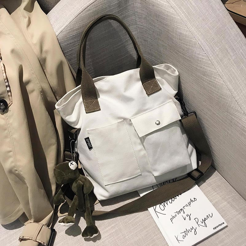 Women's Big Class Solid Color Hand-held Handbags