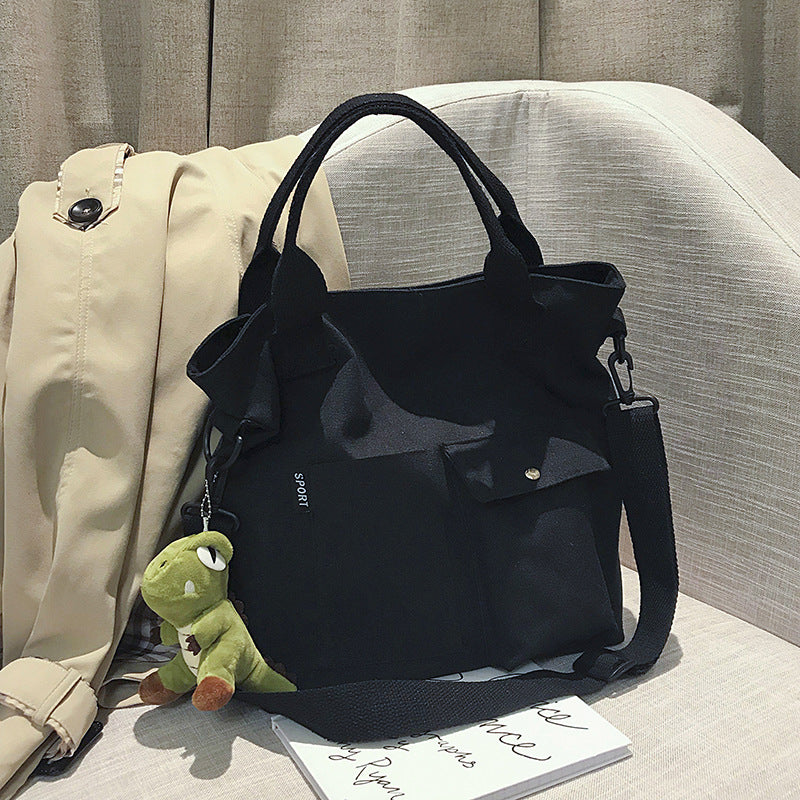 Women's Big Class Solid Color Hand-held Handbags
