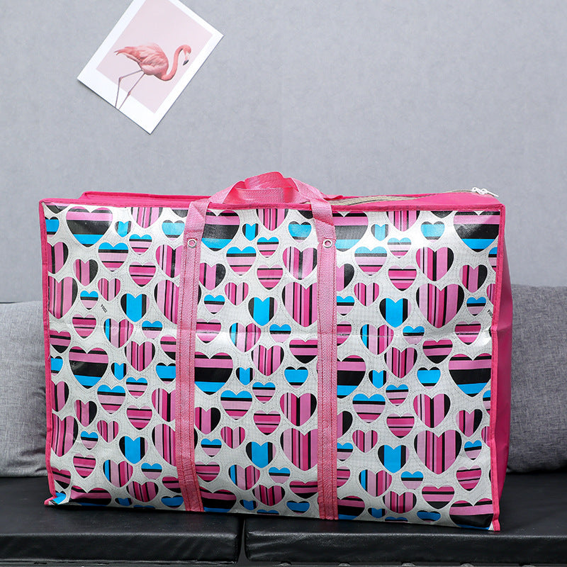 Thickened Waterproof Film Fabric Buggy Printed Travel Bags