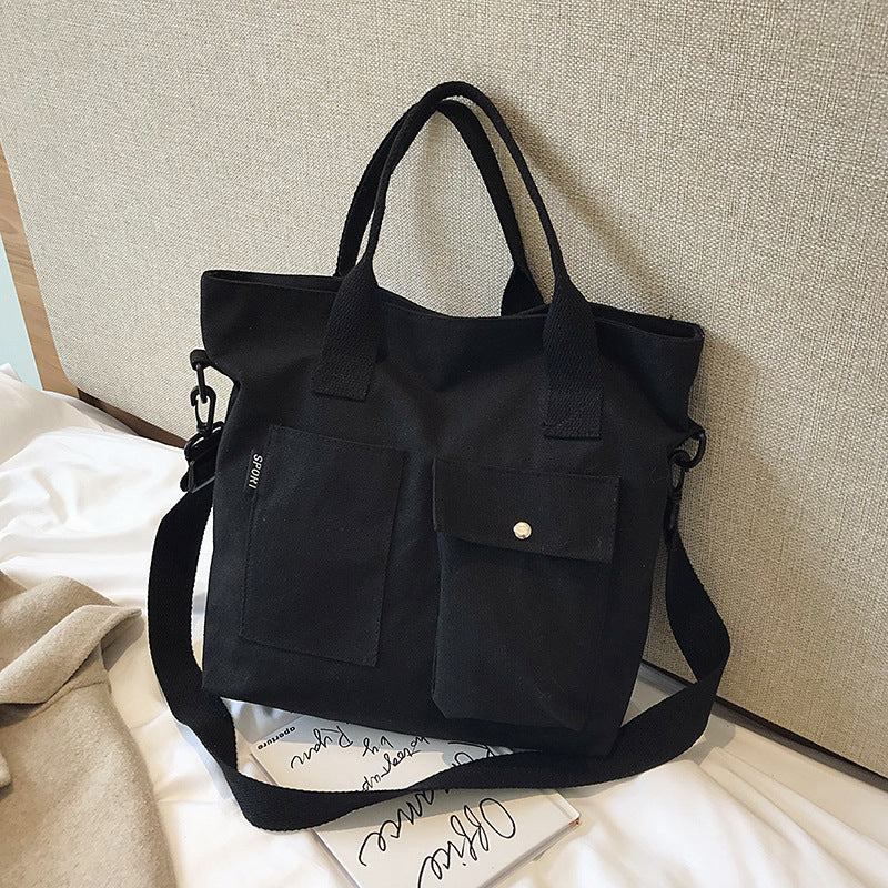 Women's Big Class Solid Color Hand-held Handbags