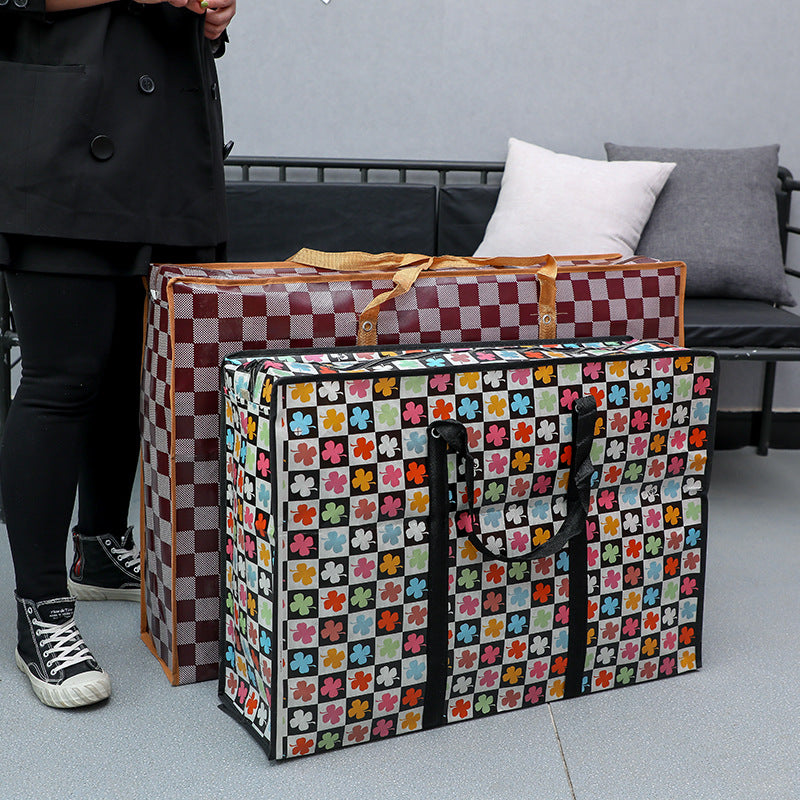 Thickened Waterproof Film Fabric Buggy Printed Travel Bags