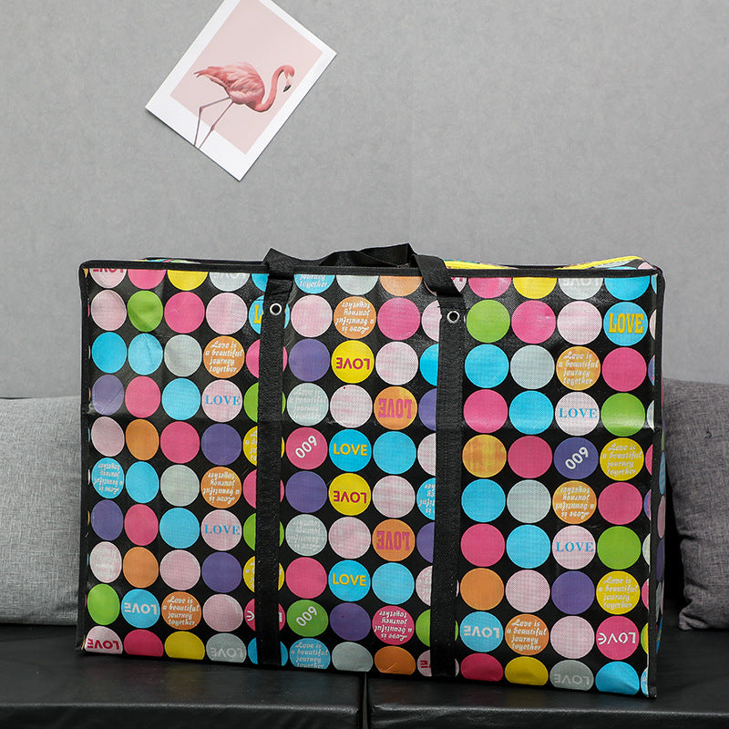 Thickened Waterproof Film Fabric Buggy Printed Travel Bags