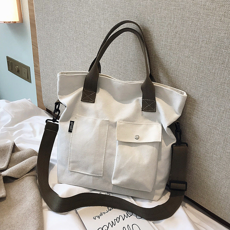 Women's Big Class Solid Color Hand-held Handbags