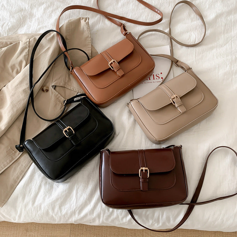 Women's Fashionable Korean Style Simple Texture Trendy Crossbody Bags