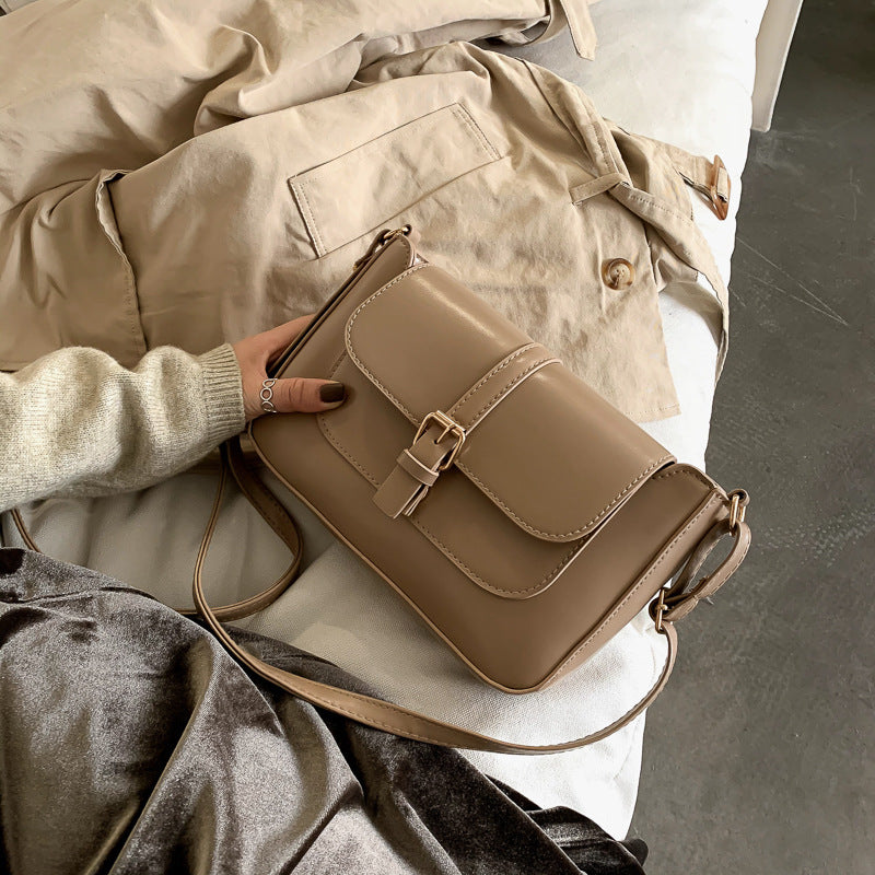 Women's Fashionable Korean Style Simple Texture Trendy Crossbody Bags