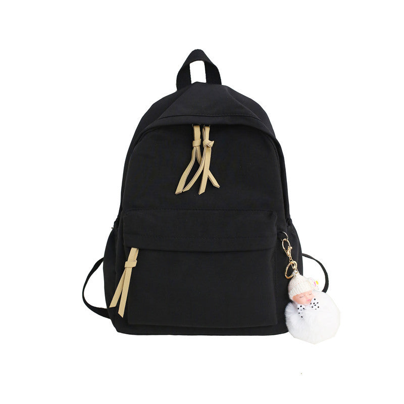 Women's & Men's Korean Style Simple Fashion Solid Color Backpacks
