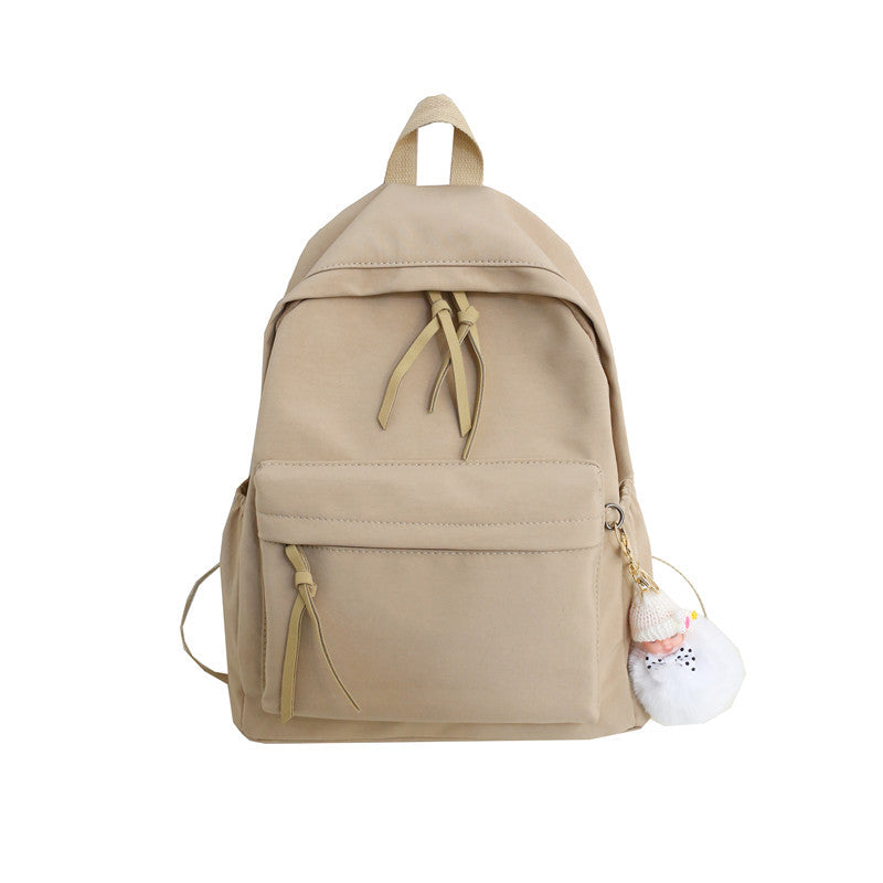 Women's & Men's Korean Style Simple Fashion Solid Color Backpacks
