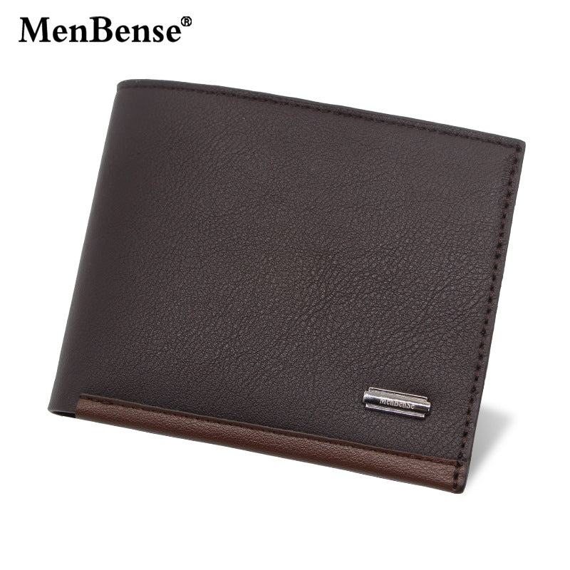 Men's Creative Short Business Horizontal Pocket Men's Wallets