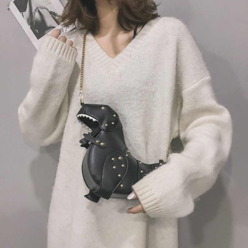 Girly Fashion Three-dimensional Dinosaur Doll Chain Crossbody Bags