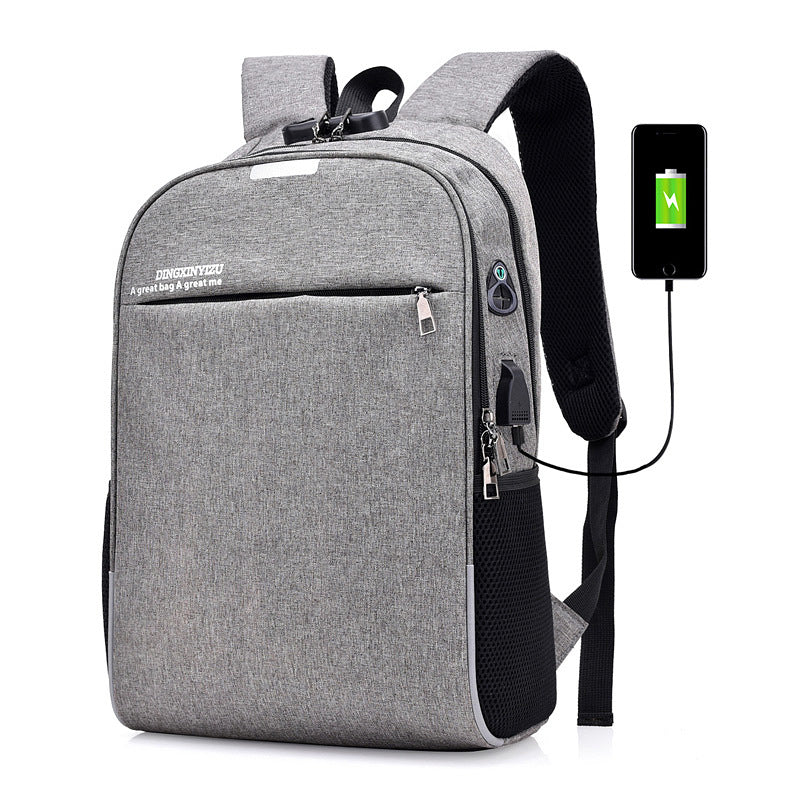 Men's Rechargeable Waterproof Business Leisure Shirt Computer Backpacks