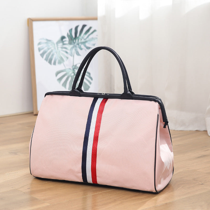 Women's & Men's & Korean Style Printed Letter Fitness Training Travel Bags