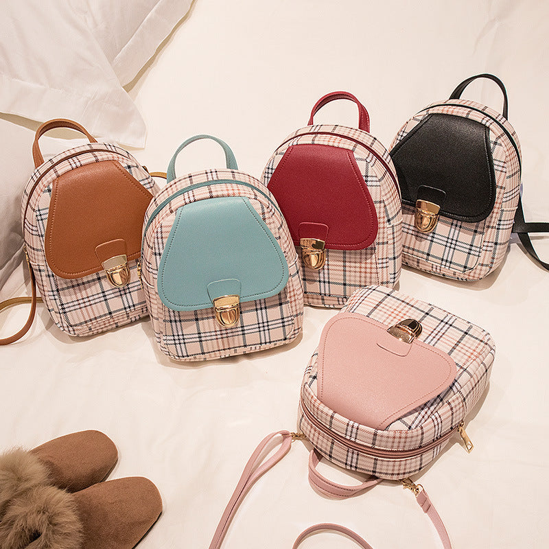 Korean Style Fashion Portable Contrast Color Backpacks