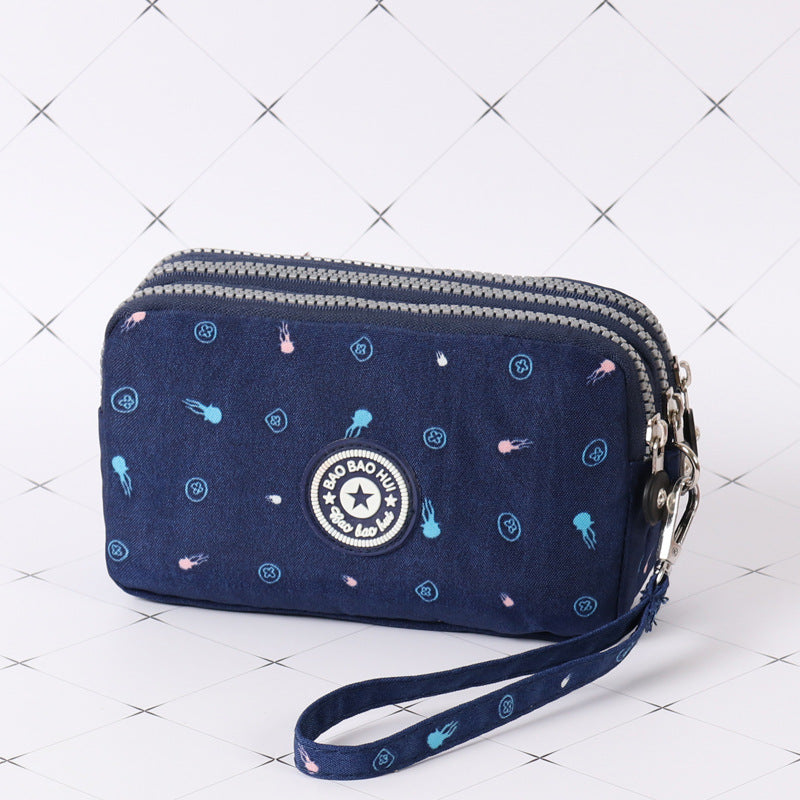 Casual Women's Long Clutch Korean Fabric Ladies Wallets
