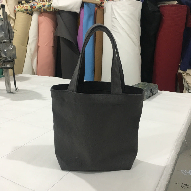Simple Canvas Bale Of Cotton Lunch Handbags