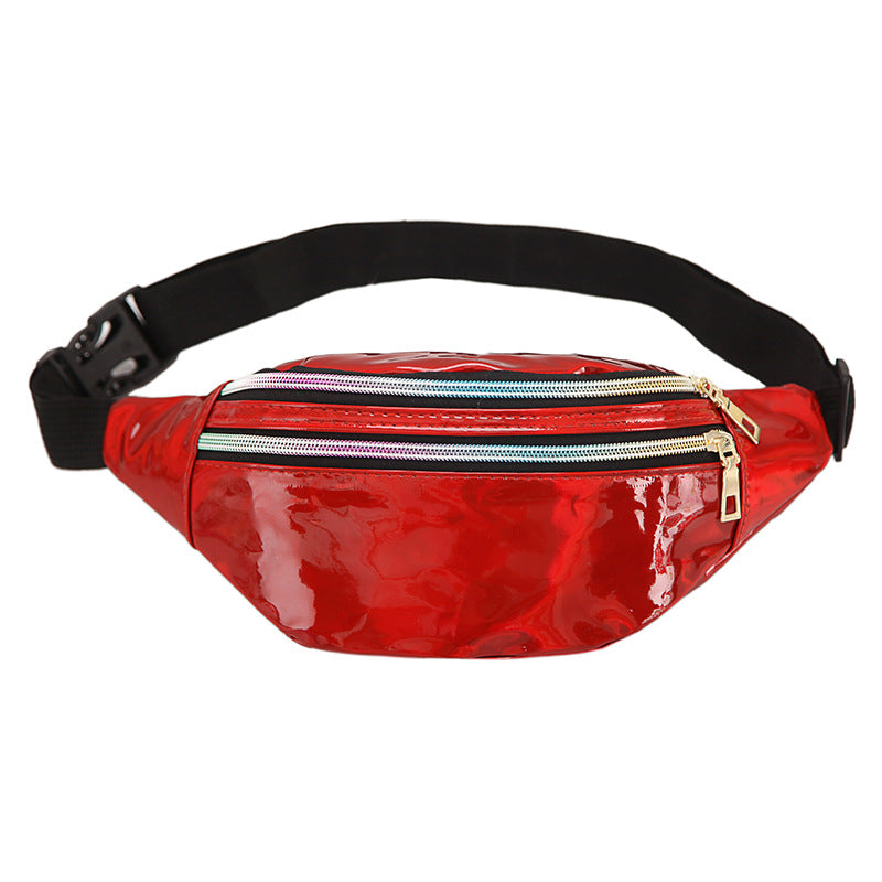 Men's Slouchy Laser Fashionable Sequins Lady Men's Waist Packs