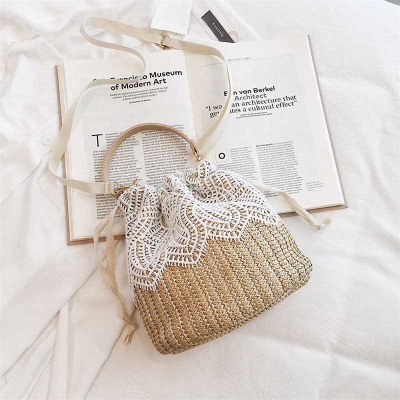 Holiday Fairy Rattan Beach Portable Female Bags