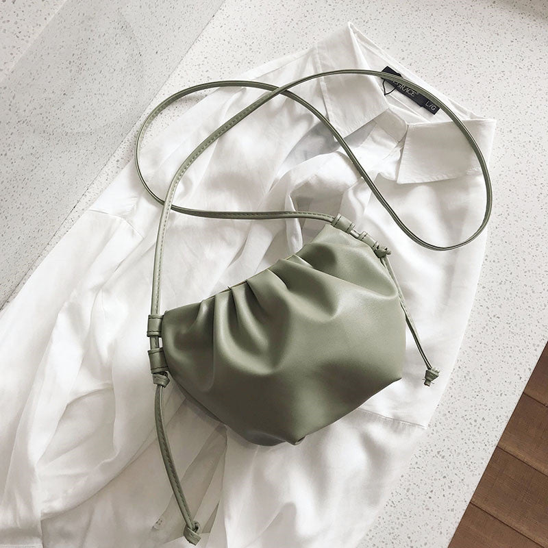 Women's Pleated Versatile Korean Style Trendy Shoulder Bags