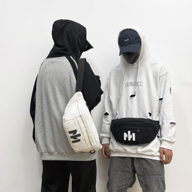 Women's & Men's & Trendy Korean Style Oxford Cloth Men's Chest Bags