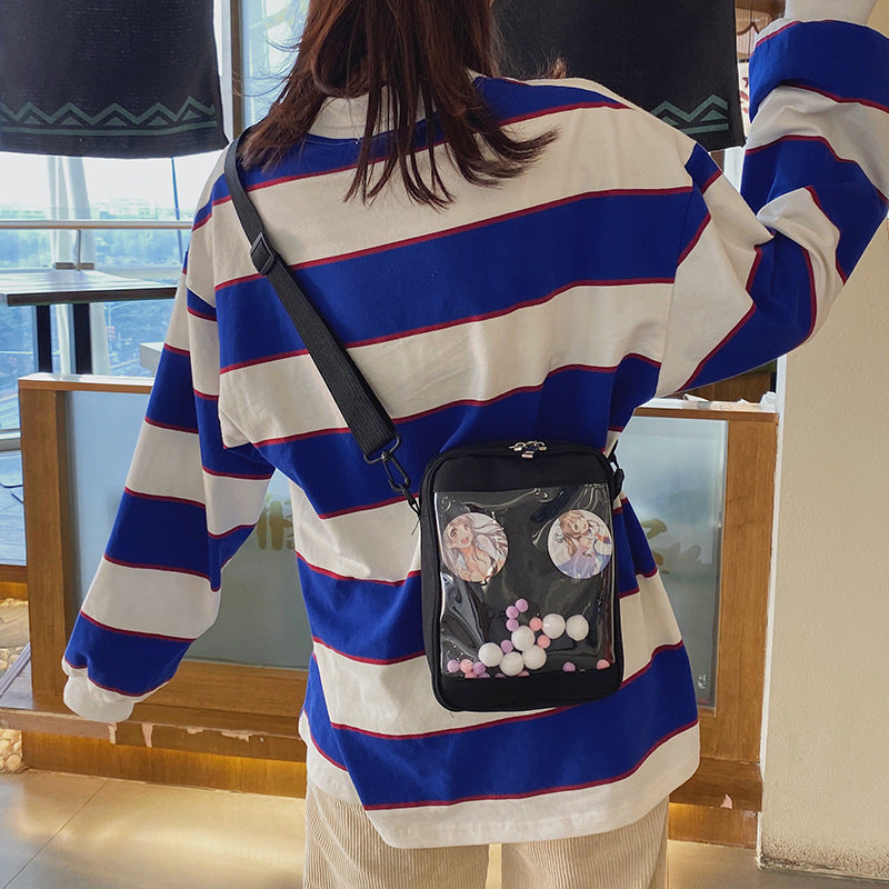 Anime Peripheral Creative Badge Doll Cartoon Funny Crossbody Bags
