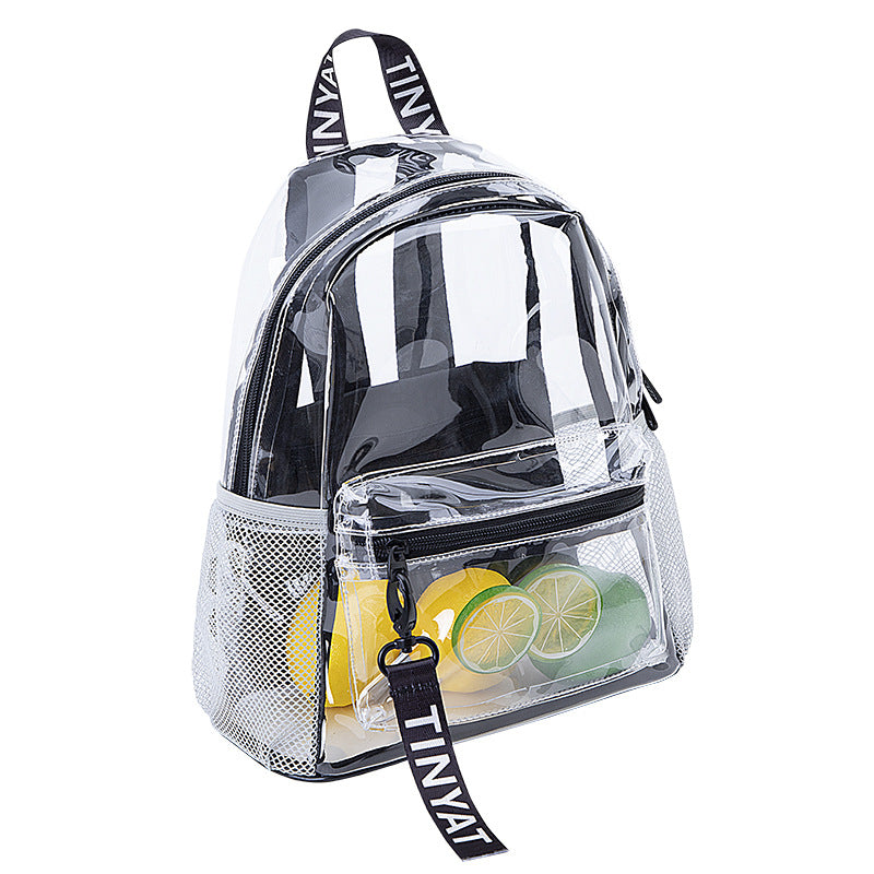 Transparent Fashion Gel Waterproof Rucksack Beach Backpacks