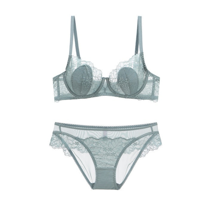 Women's Lace Thin Sexy Eyelash Breathable Comfortable Lingerie Sets
