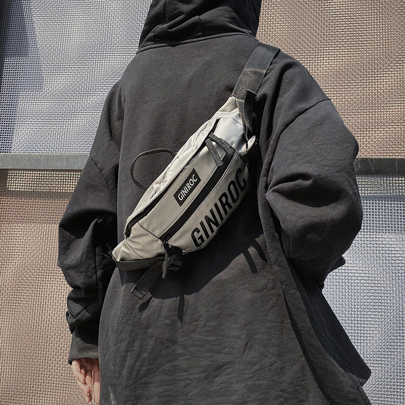 Men's Cool College Fried Street Fashion Men's Chest Bags