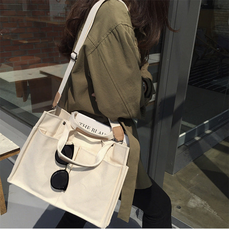 Women's Large Capacity Canvas Portable Fashion Crossbody Bags