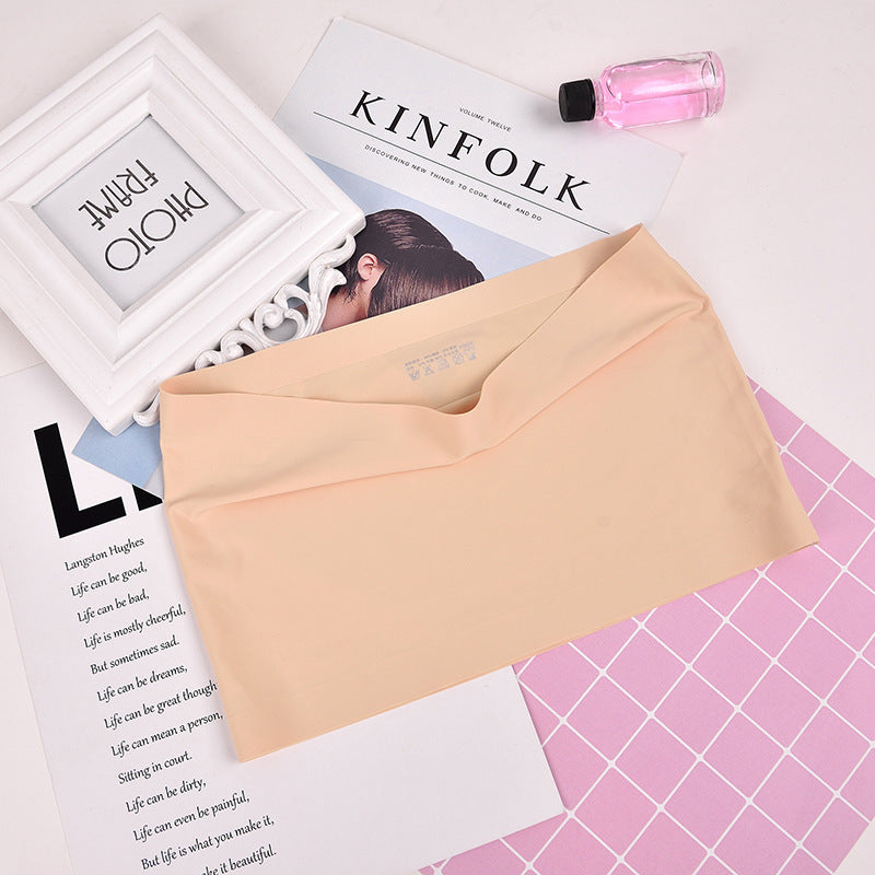 Women's Piece Seamless Tube Top Thin Versatile Ice Silk Underwear Tanks Camis