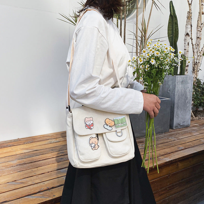 Women's Cute Vintage Style Korean Canvas Bags