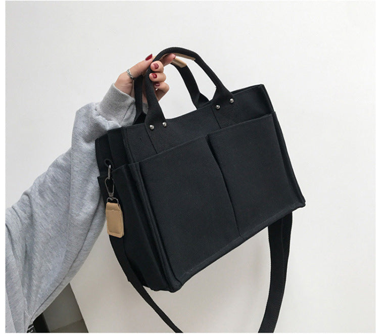 Women's Large Capacity Canvas Portable Fashion Crossbody Bags