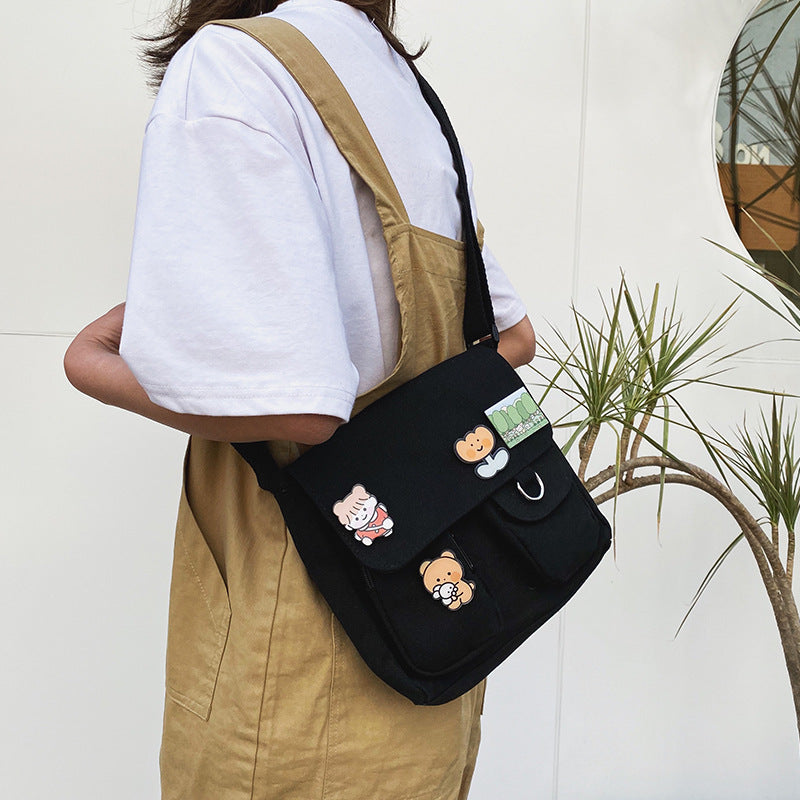 Women's Cute Vintage Style Korean Canvas Bags
