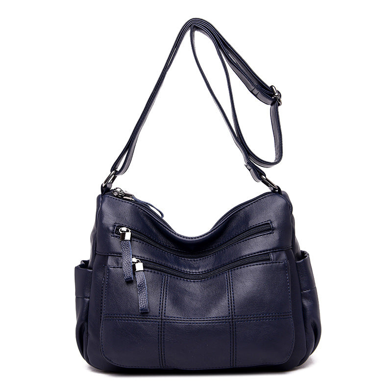 Graceful Women's Fashion Soft Leather Mother Shoulder Bags