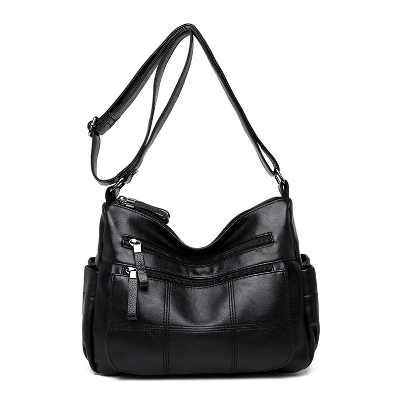Graceful Women's Fashion Soft Leather Mother Shoulder Bags