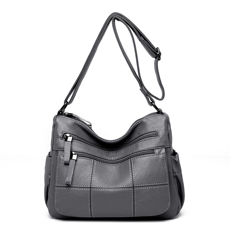 Graceful Women's Fashion Soft Leather Mother Shoulder Bags