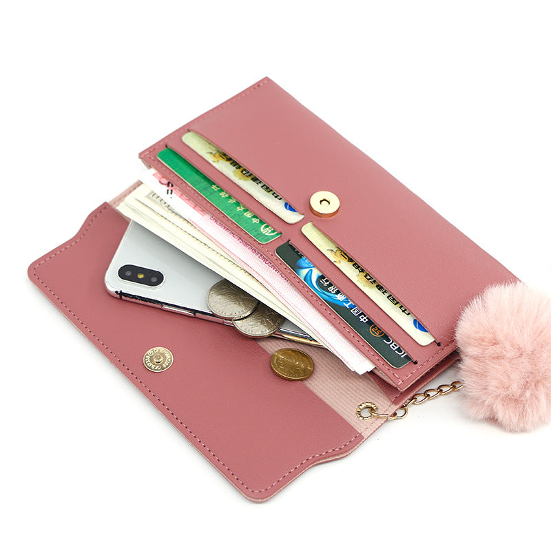 Women's Elegant Long Butterfly Simple Flowers Change Ladies Wallets