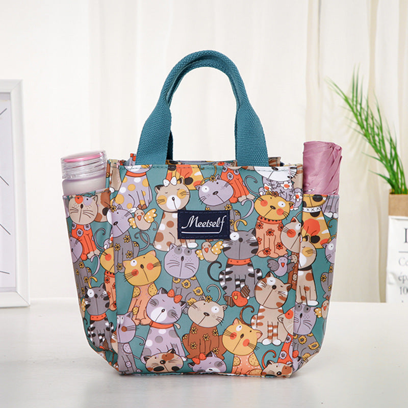 Zipper Lunch Box For Moms Oxford Cloth Handbags