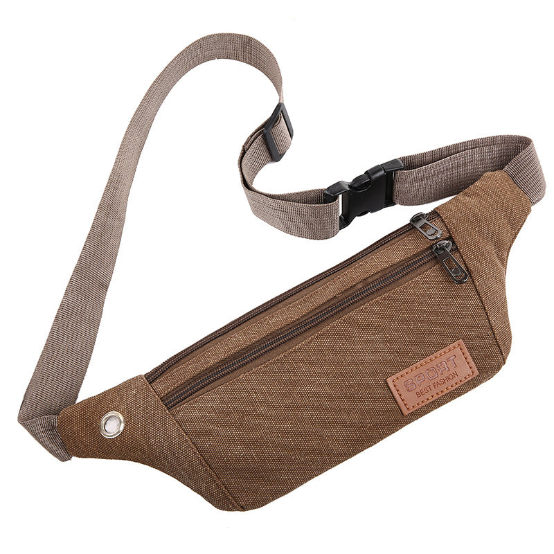Men's Multifunctional Cycling Running Canvas Invisible Fashion Men's Waist Packs
