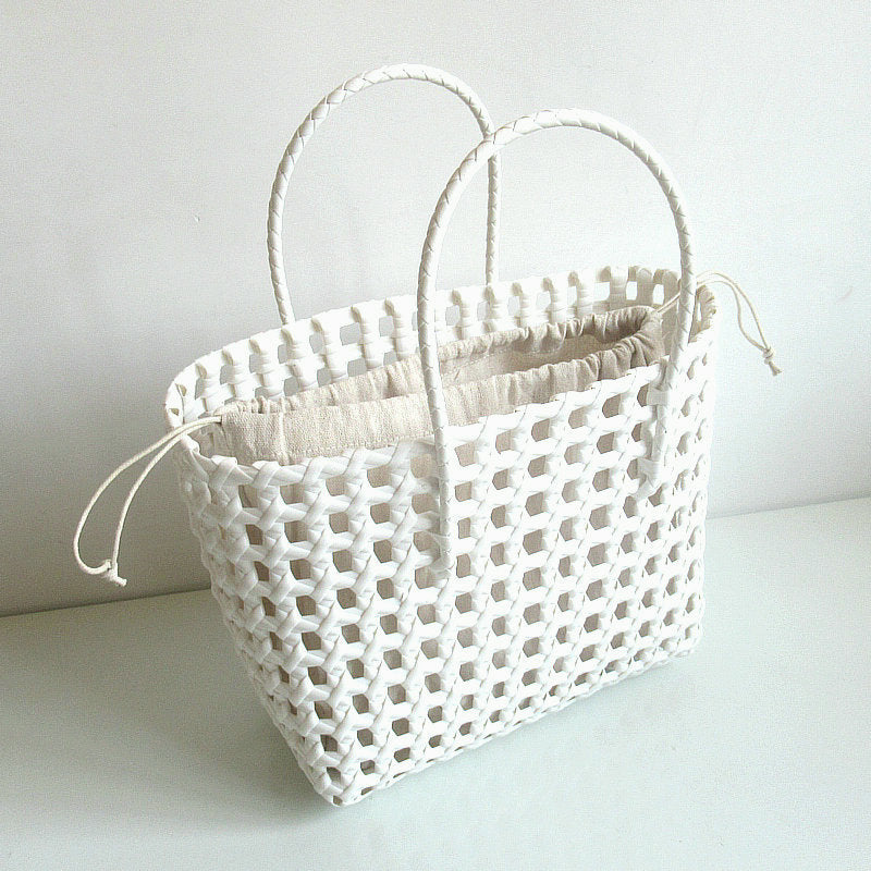 Weaving Hollow Basket Vegetable Hand-woven Beach Handbags