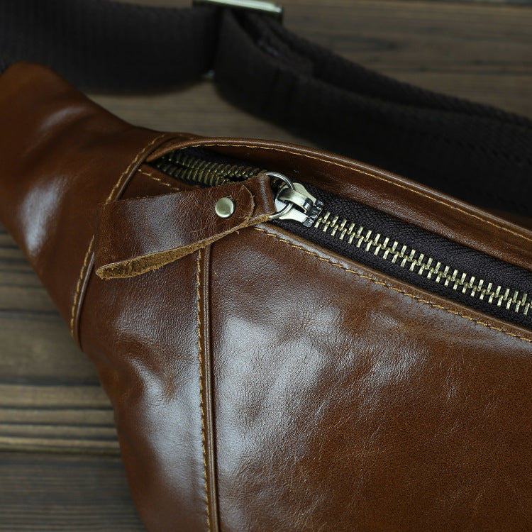Men's Genuine Cattlehide Leather Surface Running Retro Bags