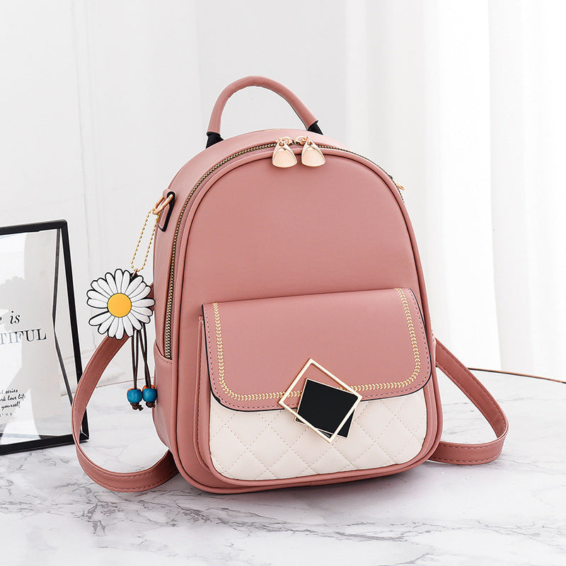Women's Korean Style Fashionable Trendy Leather Backpacks